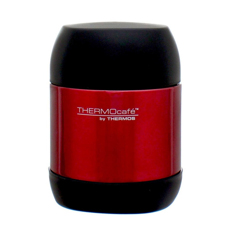 Thermos Food Jar Red Stainless Steel Vacuum Insulated 12 oz THERMOcafe